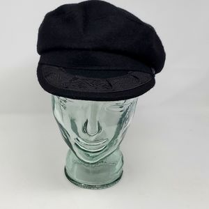 Greek Fisherman Cap Wool Aegean Traditional Authentic Made Greece Hat Black